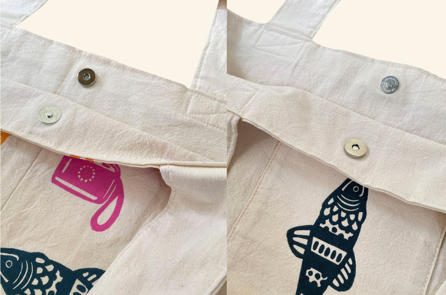Tote bag - Verano en el mar 2 - Pez azul