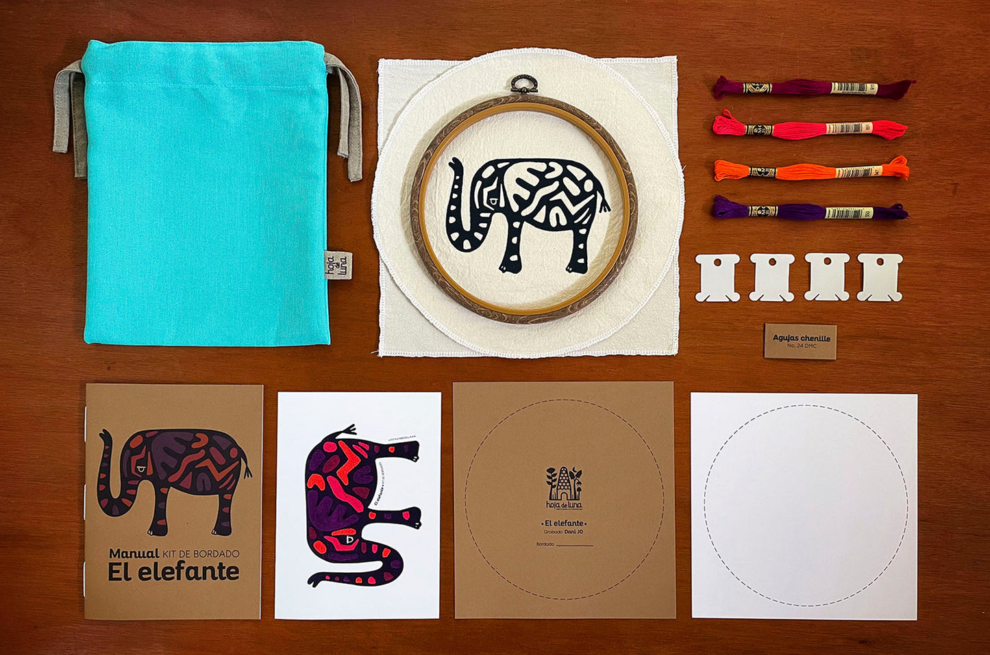 Kit de bordado-El Elefante1