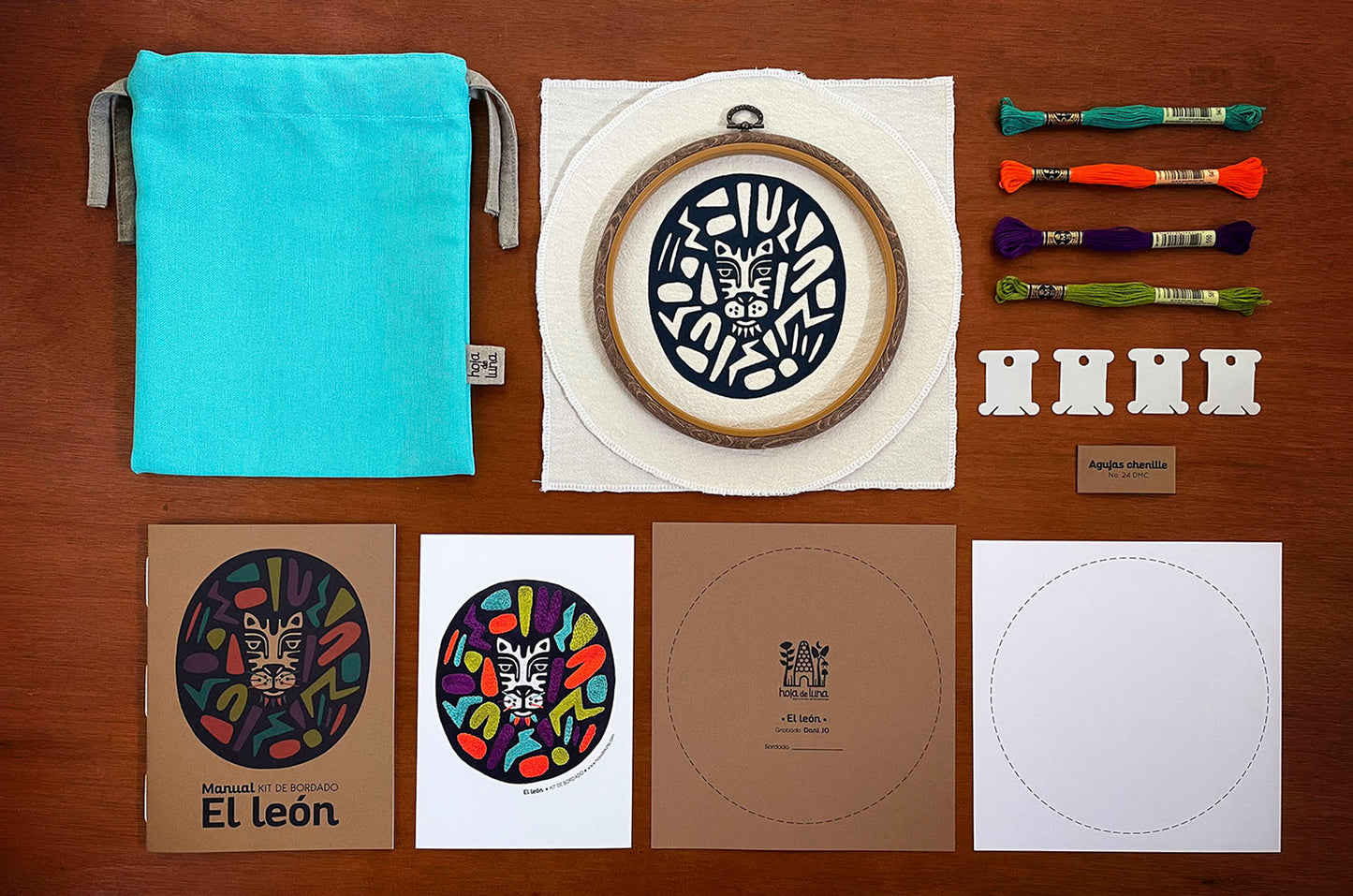 Kit de bordado-El León2