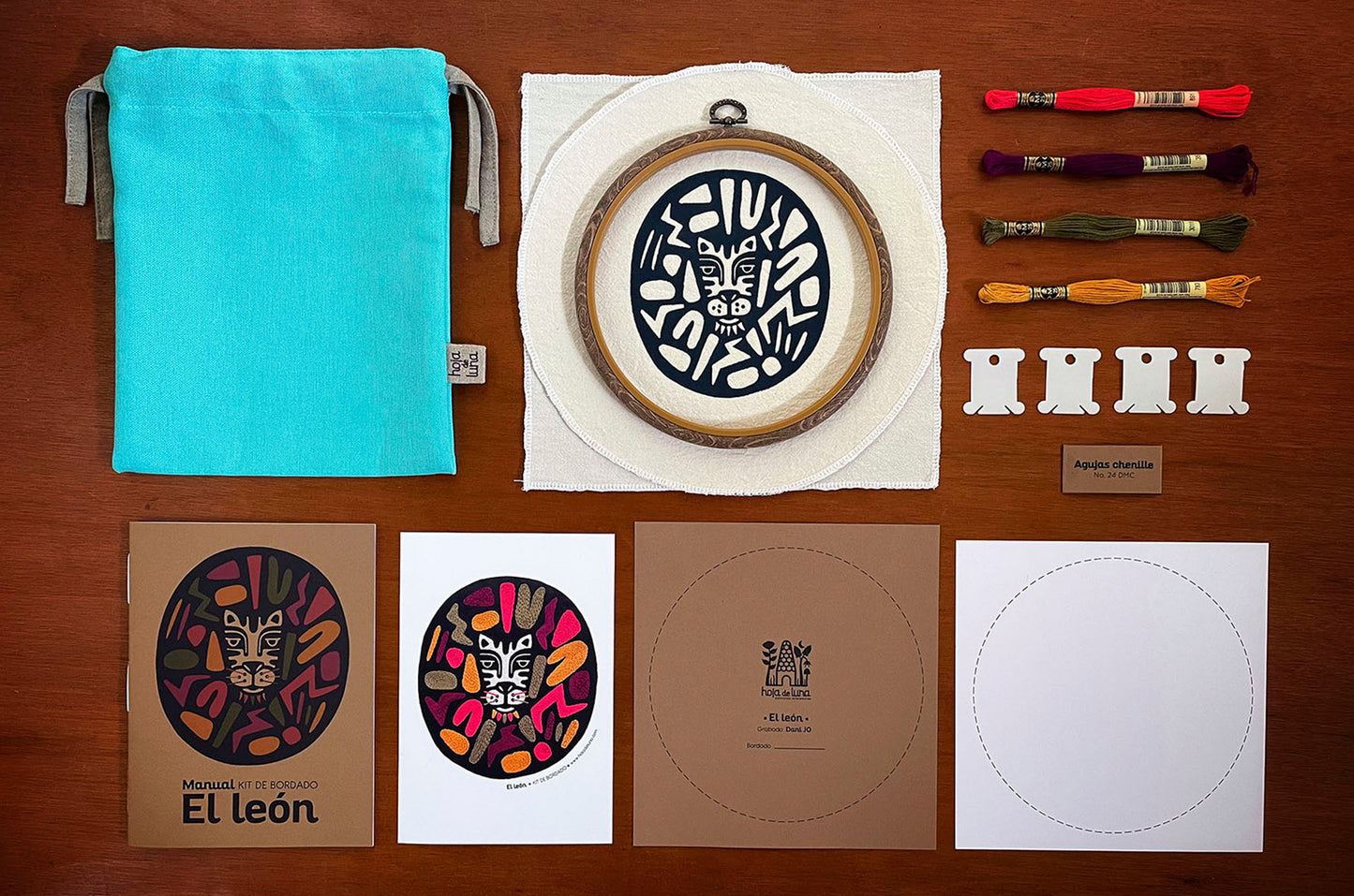 Kit de bordado-El León1