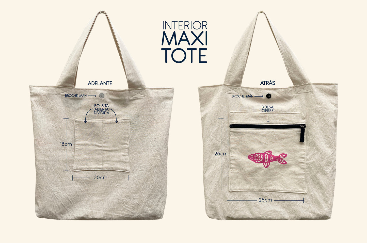 Maxi Tote  // Verano en el mar 2 //
