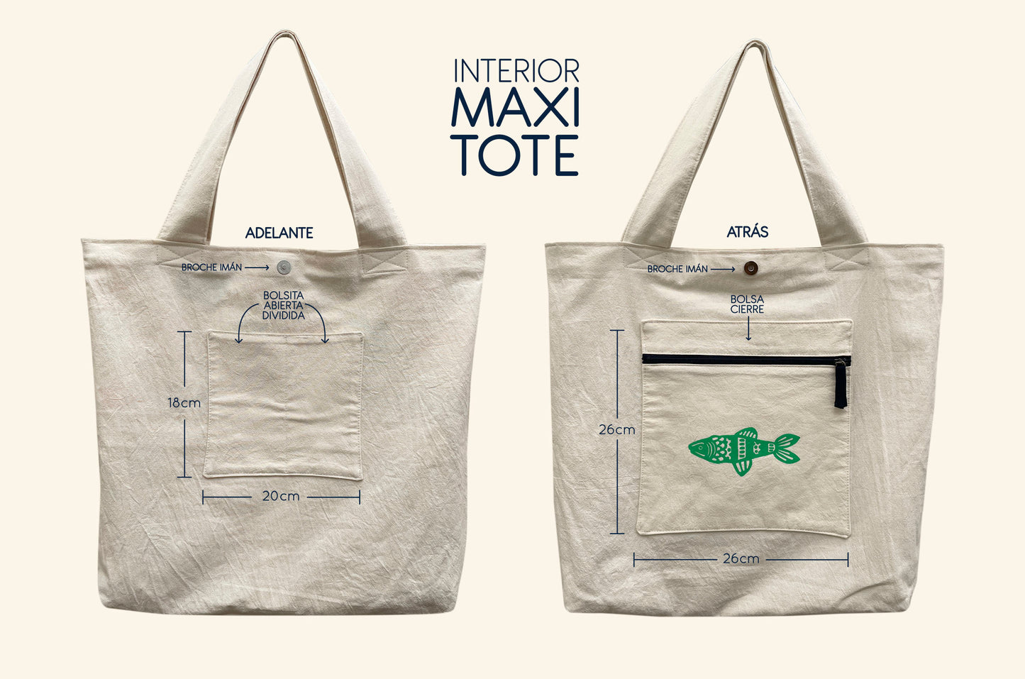 Maxi Tote  // Verano en el mar 1 //