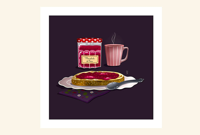 Print // Pan con mermelada //