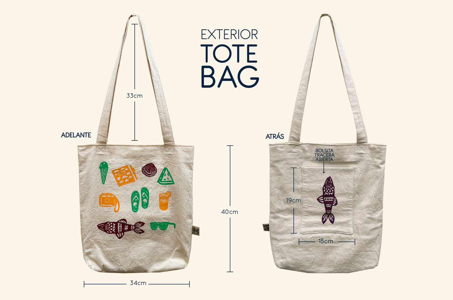 Tote bag - Verano en el mar 1