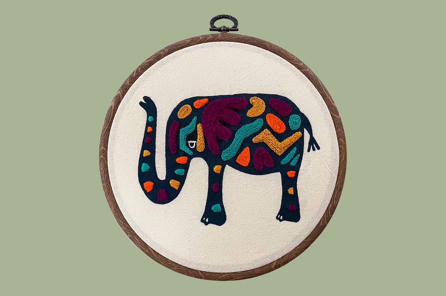 Kit de bordado-El Elefante2