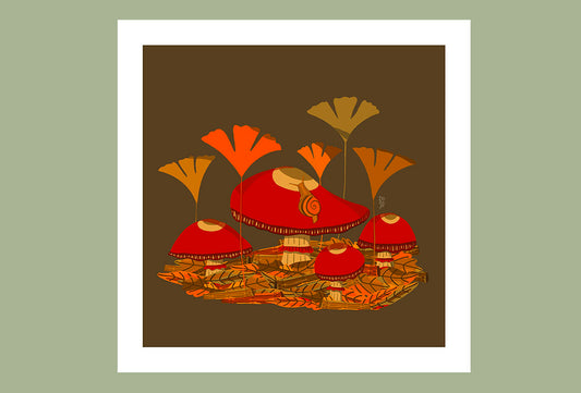 Print // En un bosque //