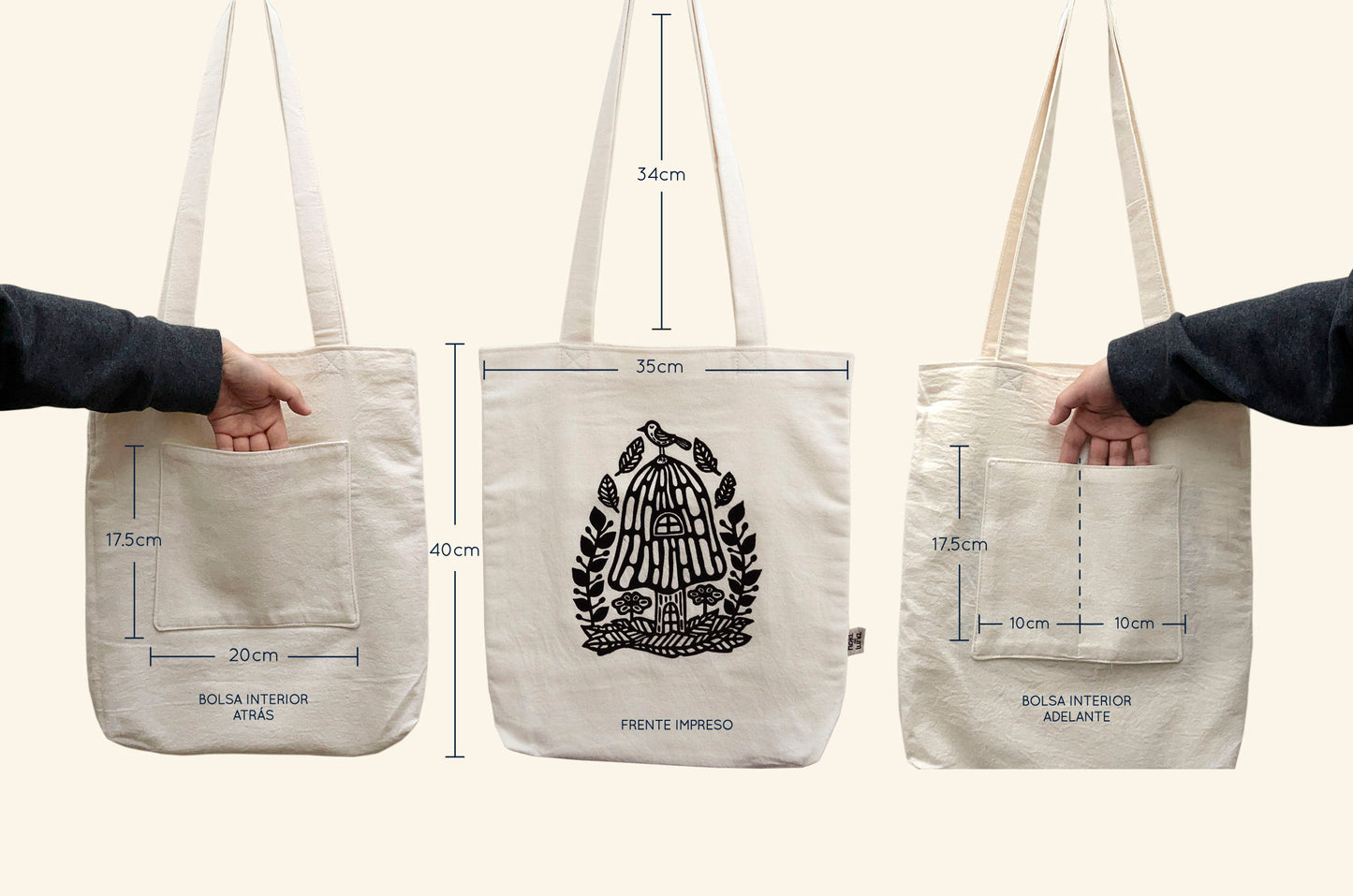 Tote bag-Lluvia de hojas