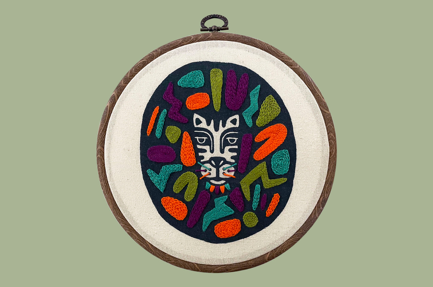 Kit de bordado-El León2