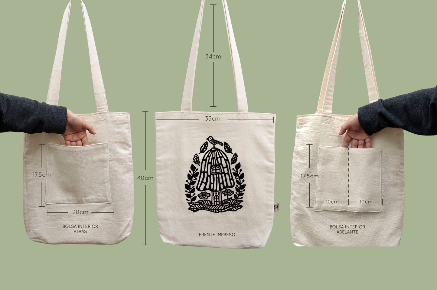 Tote bag-Lluvia de hojas