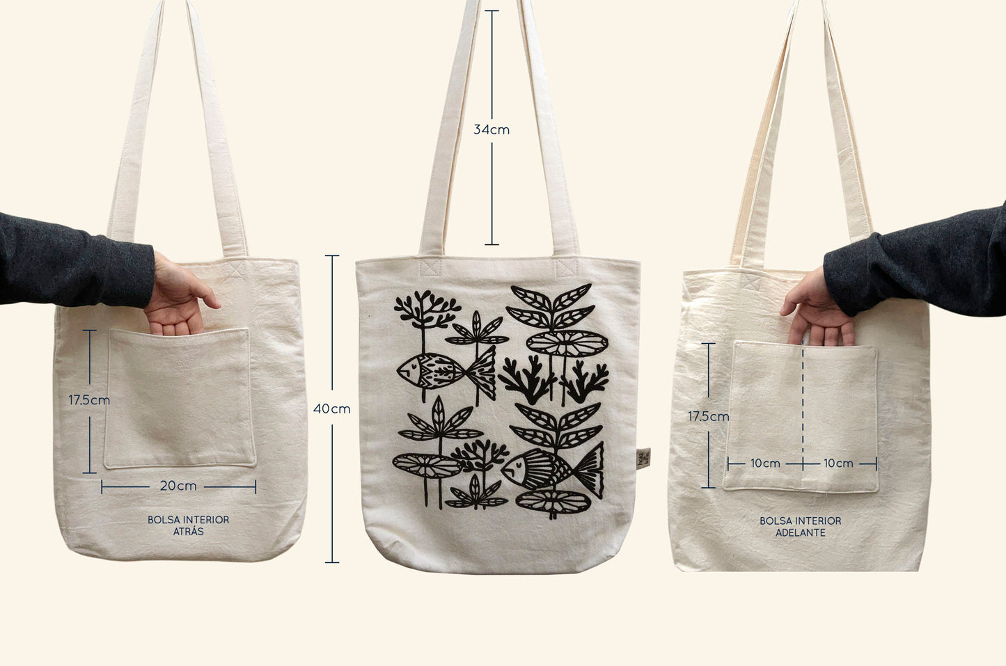 Tote bag-Río Violeta