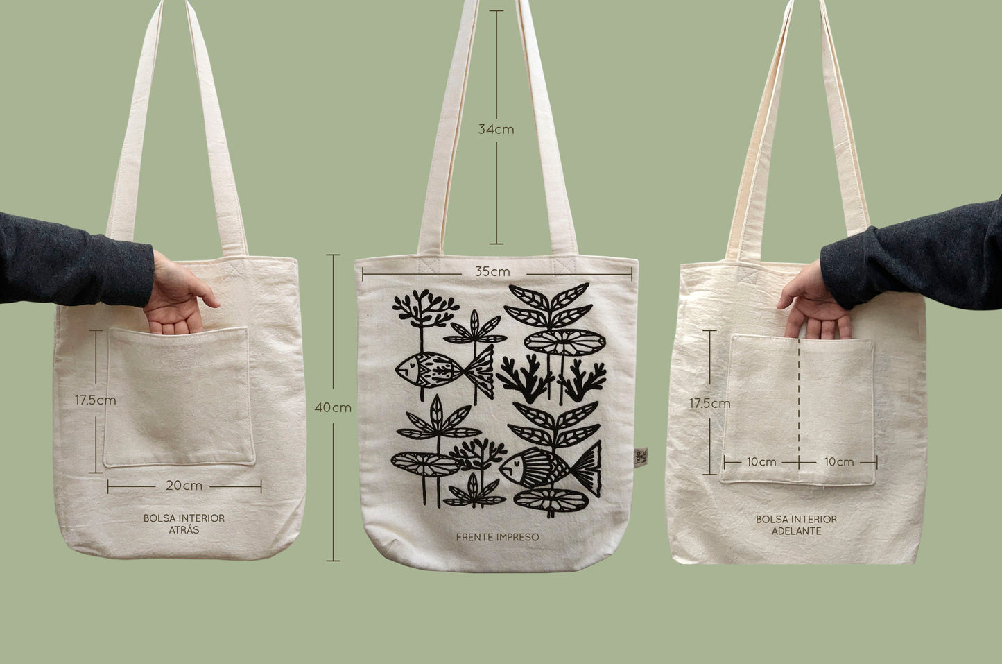 Tote bag-Río Violeta